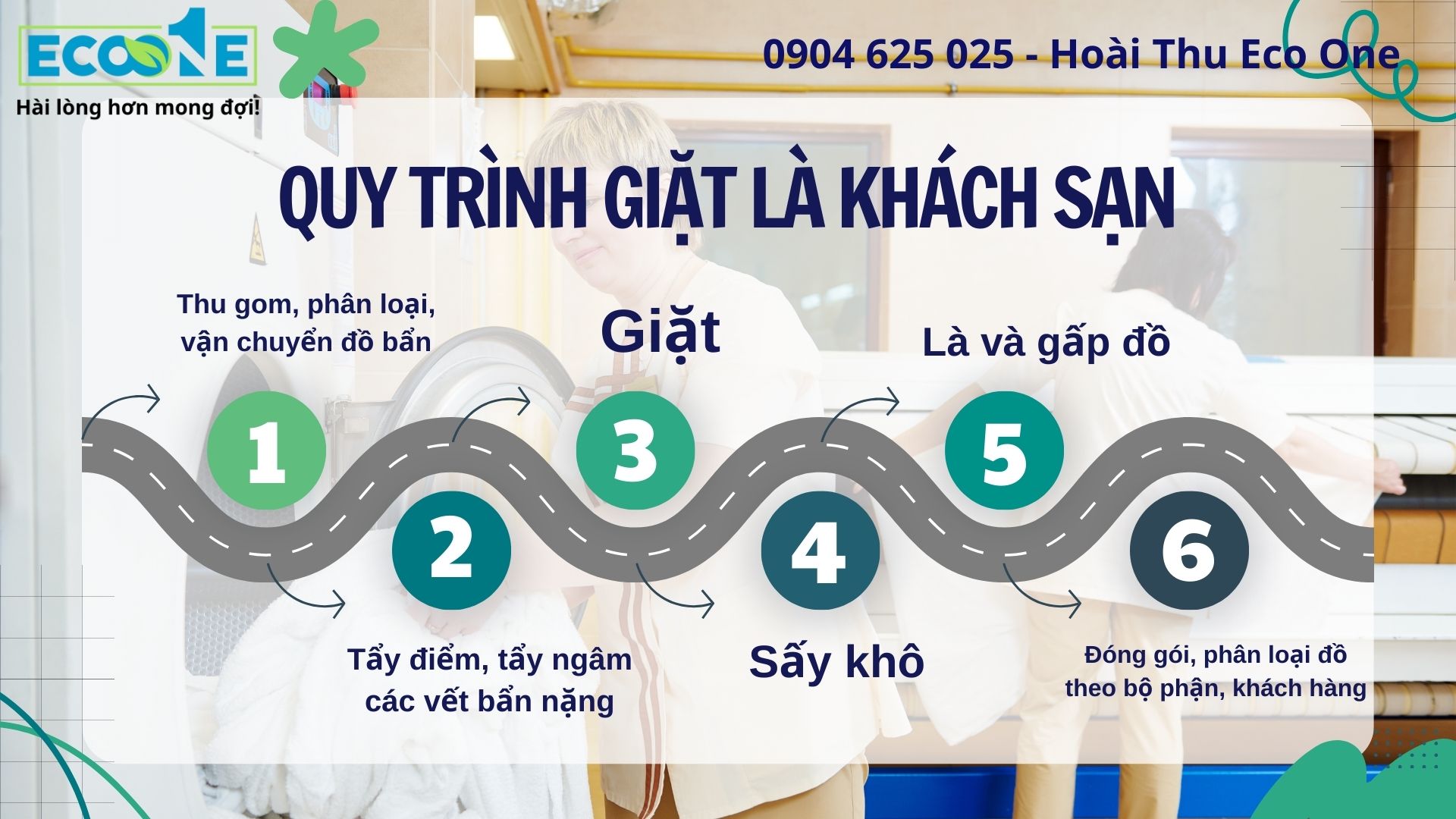 quy trình giặt là đồ vải khách sạn